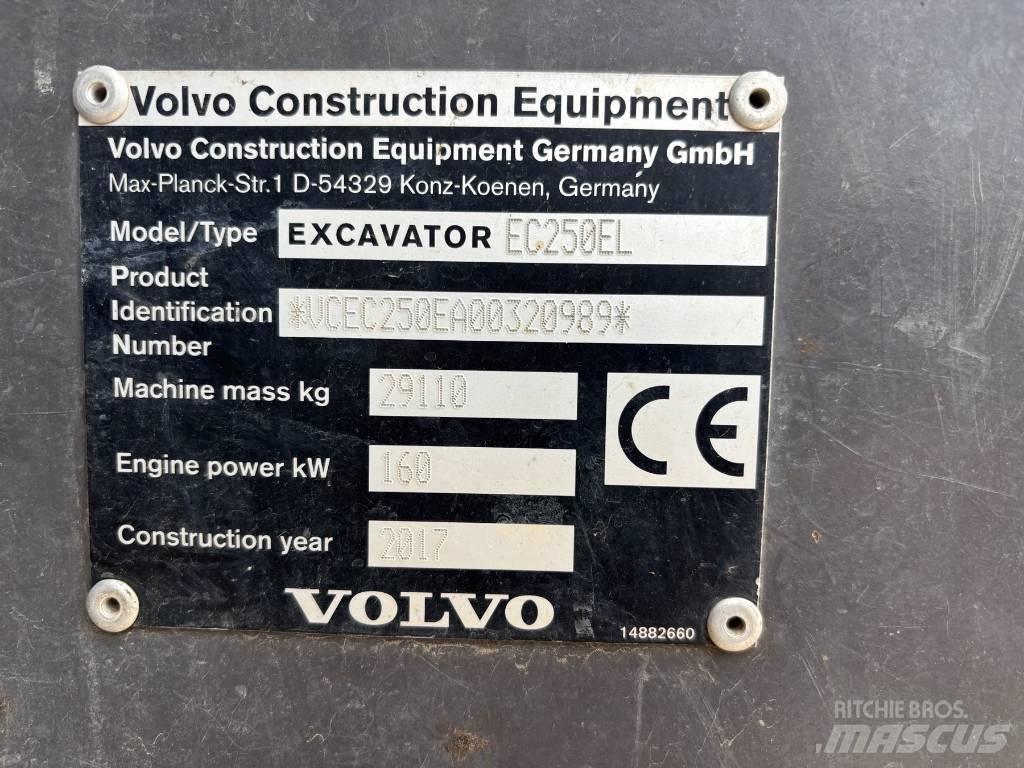 Volvo EC 250 EL Bagri goseničarji