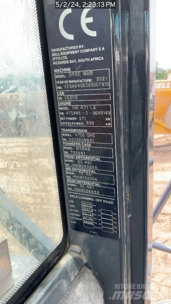 Bell B45E Zglobni demperji