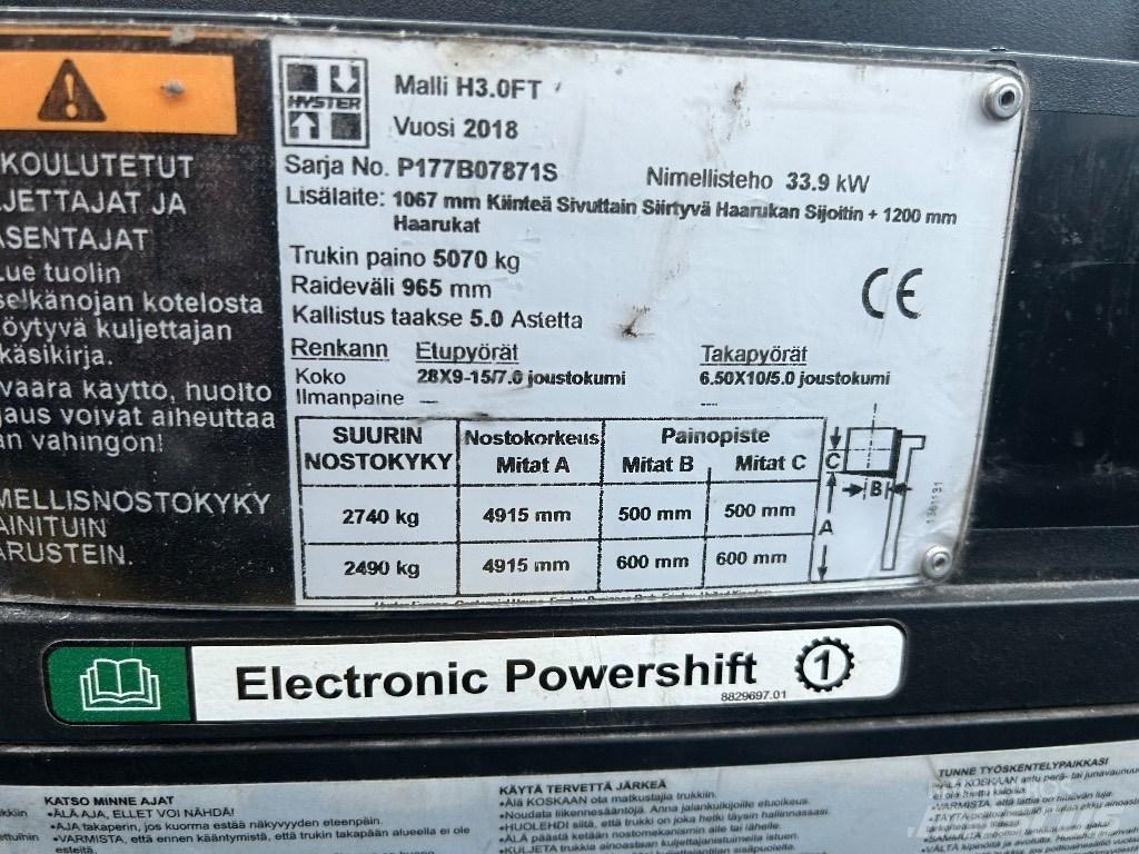 Hyster H 3.00 FT Dizelski viličarji
