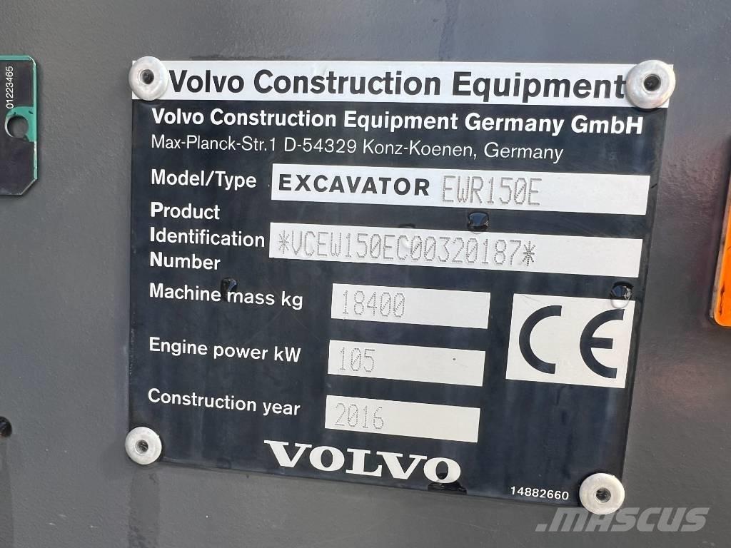Volvo EWR 150 E Bagri na kolesih