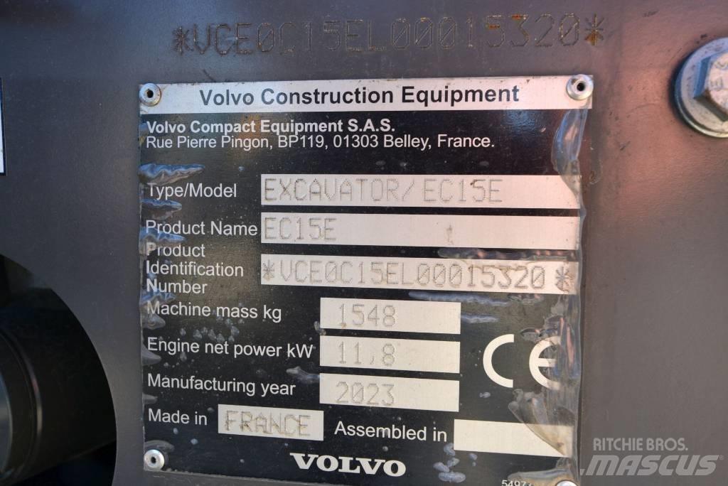 Volvo EC 15 E Mini bagri <7t