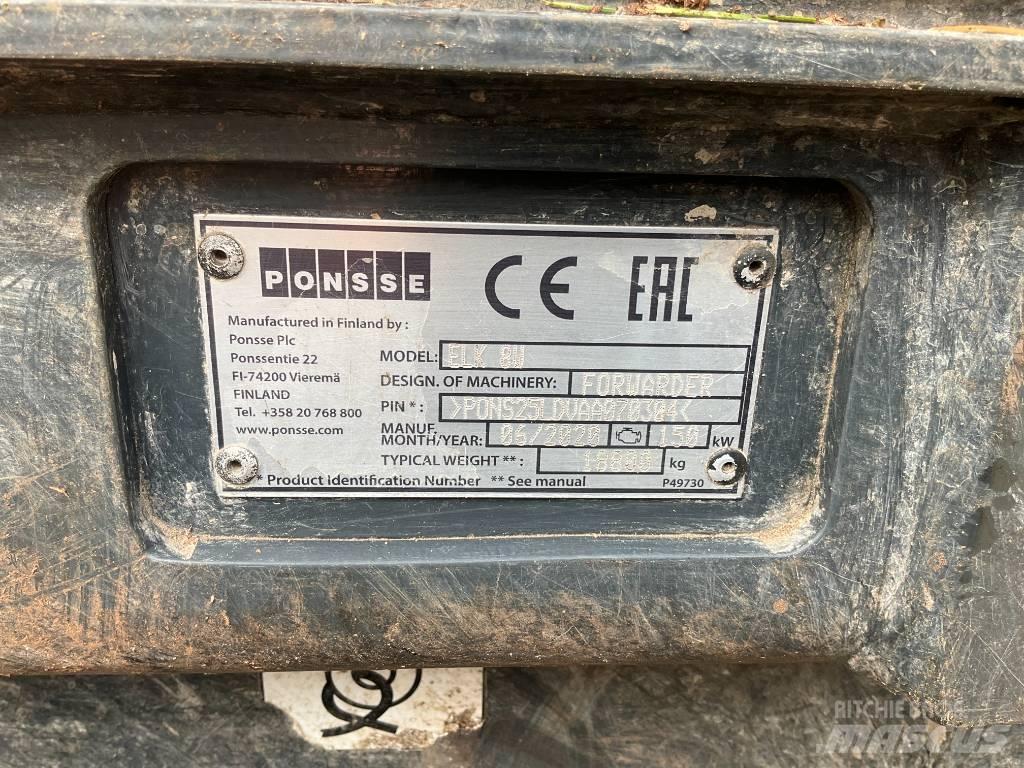 Ponsse ELK 8W Forwarderji
