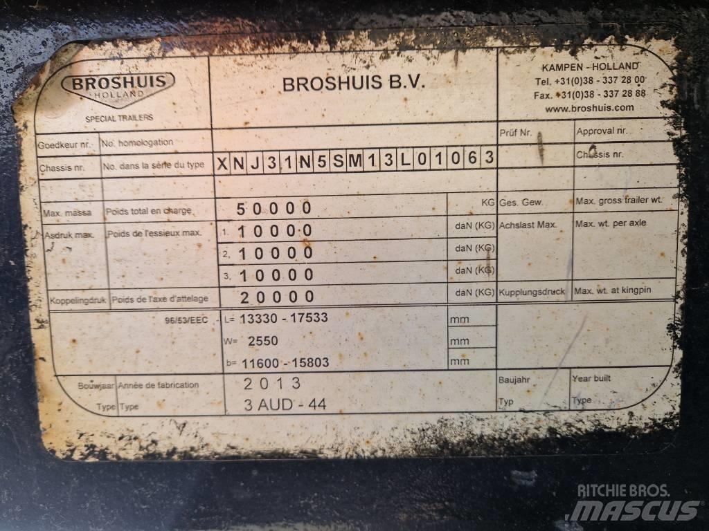 Broshuis Brønntralle Nizko noseče polprikolice