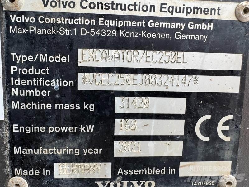 Volvo EC 250 EL Bagri goseničarji