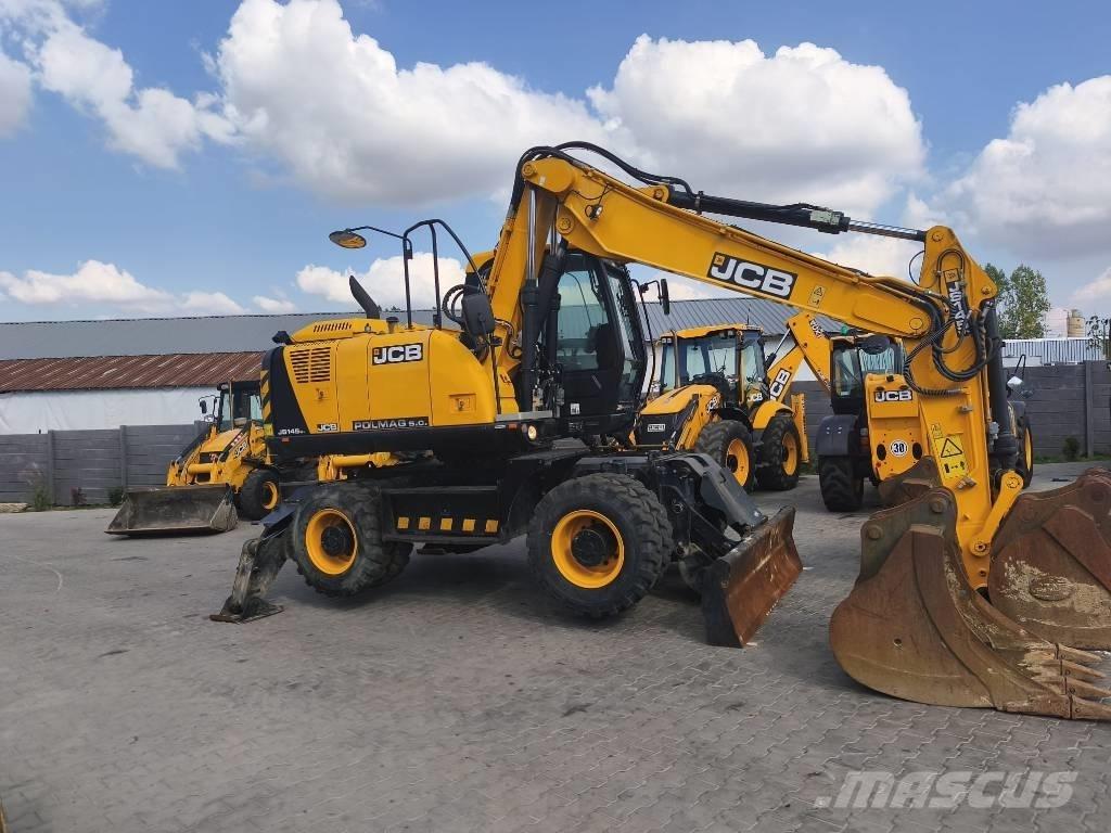 JCB JS 145 W Bagri na kolesih
