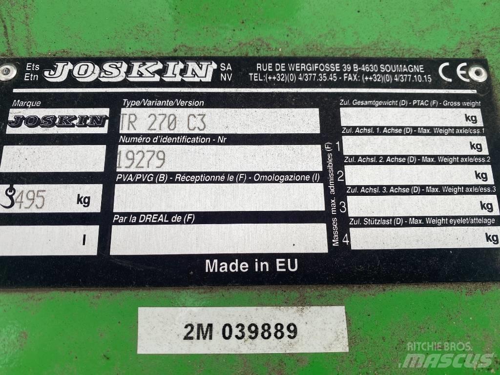 Joskin TR 270 C3 Kosilnice za pašnike