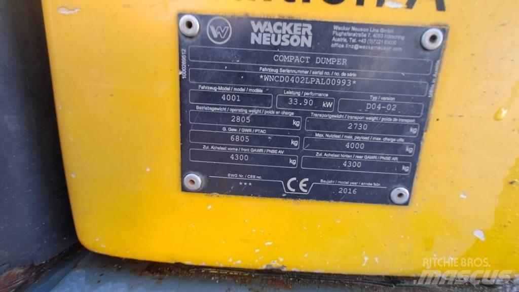 Wacker Neuson LD4001 Ne cestni demperji
