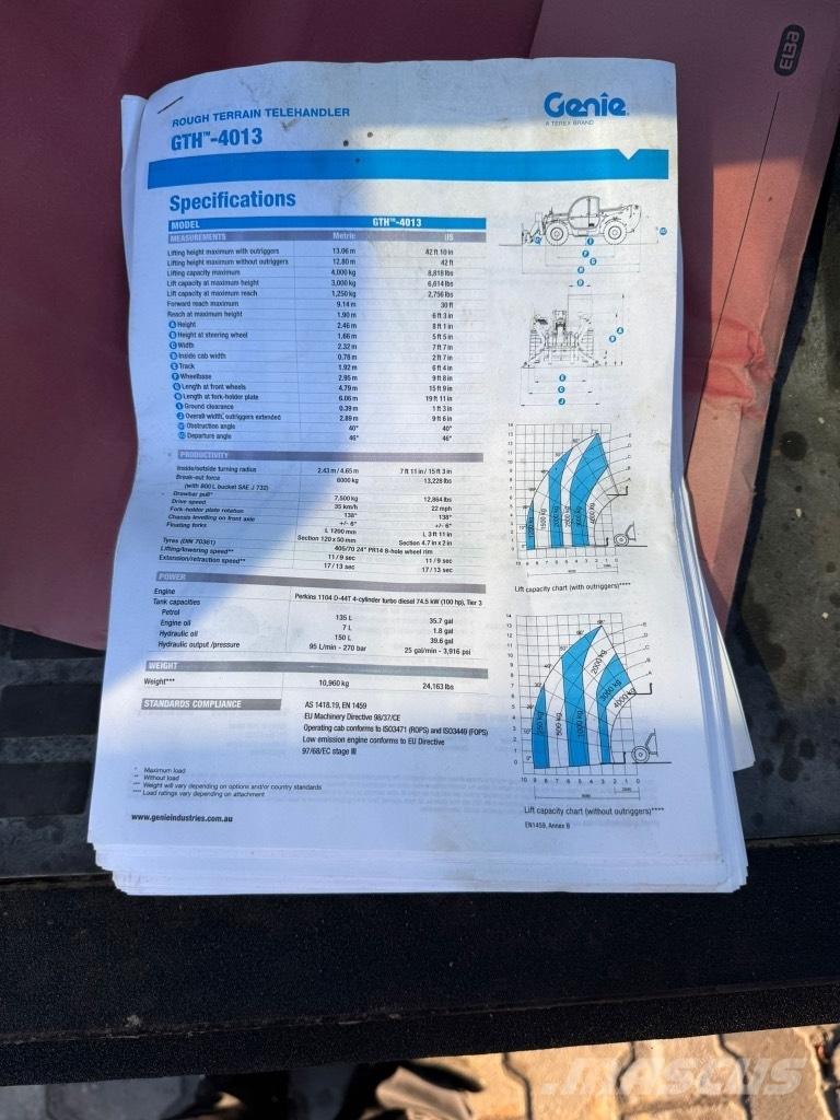 Genie GTH 4013 SX Teleskopski viličarji