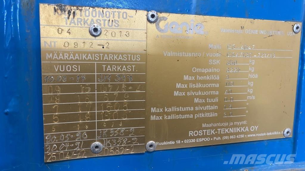 Genie GS 4047 Škarjaste dvižne ploščadi