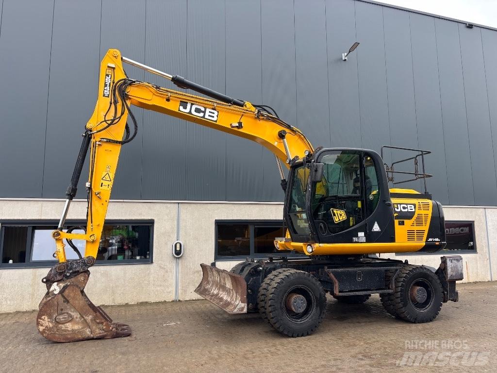 JCB JS 145 W - 160 W Bagri na kolesih