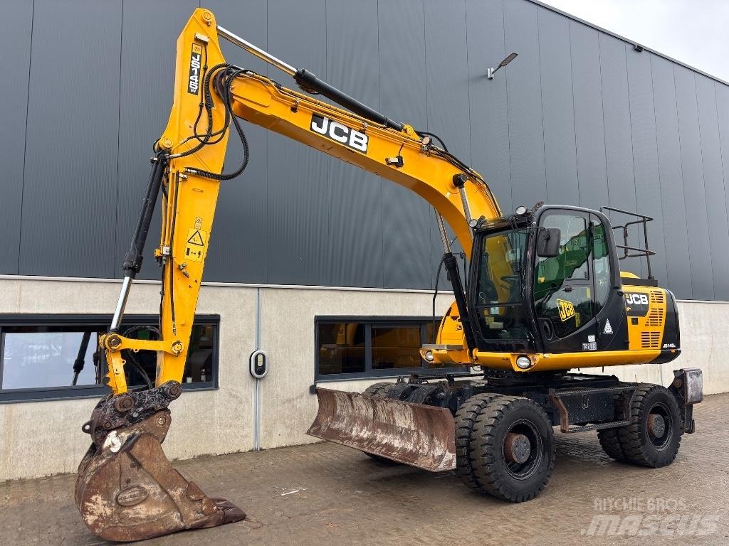 JCB JS 145 W - 160 W Bagri na kolesih