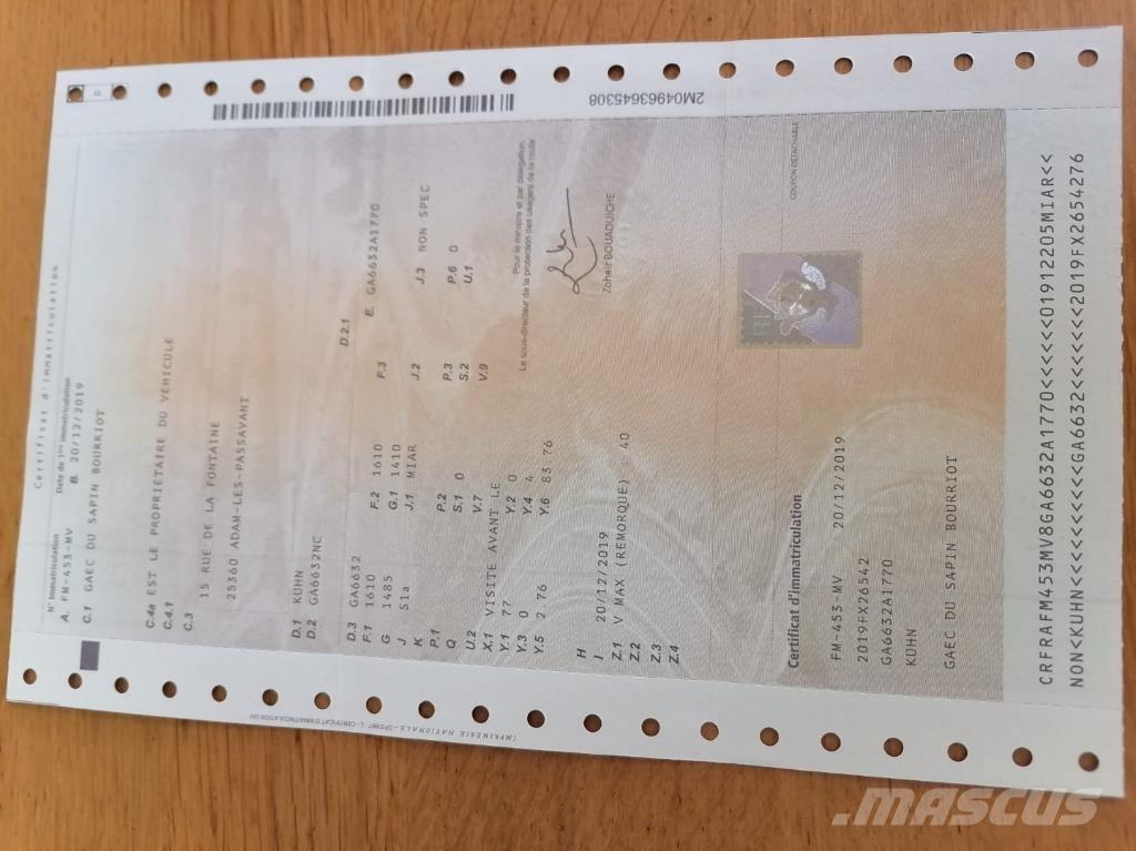 Kuhn GA6632 Zgrabljalniki