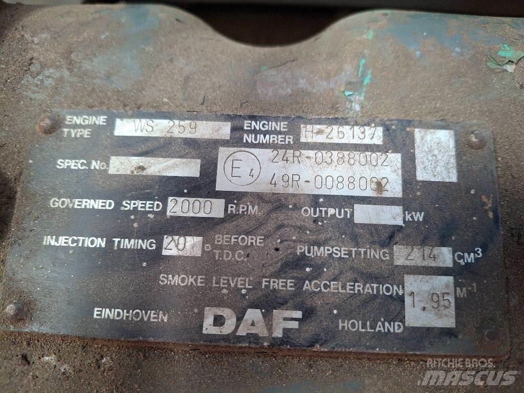 DAF WS259 Motorji