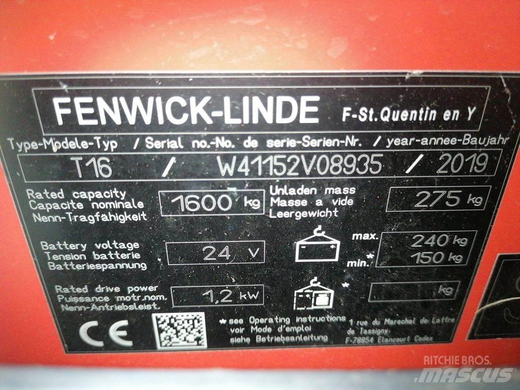 Linde T16L Električni nizko dvižni viličar