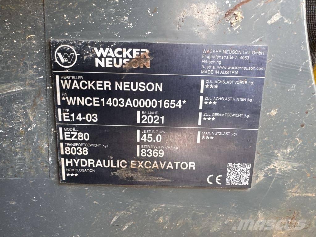 Wacker Neuson EZ80 Bagri goseničarji