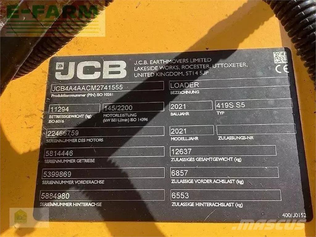 JCB 419s s5 Mini bagri <7t