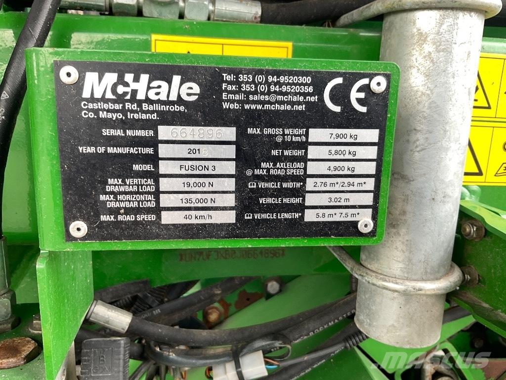 McHale Fusion 3 Balirke (okrogle bale)