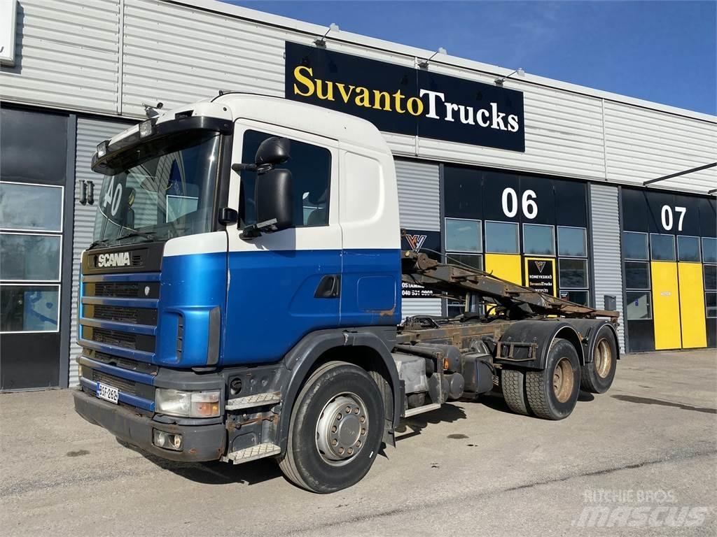 Scania R 124 6X2 Razstavljivi tovornjaki z žičnimi dvigali