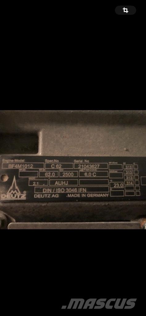 Deutz BF4M1012 Kolesni nakladalci