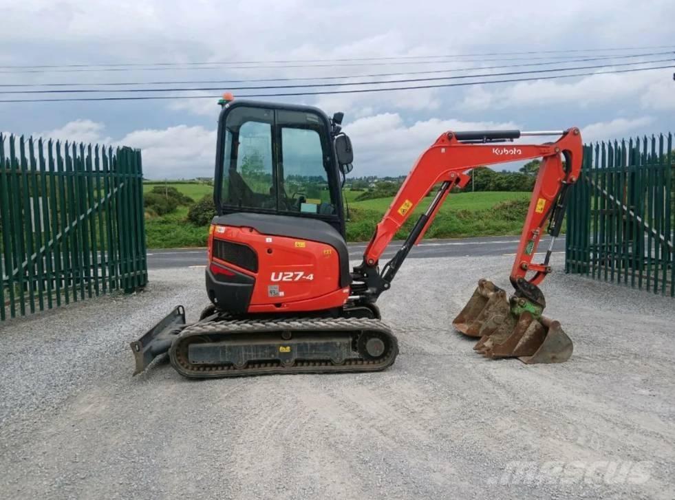Kubota U 27-4 Mini bagri <7t