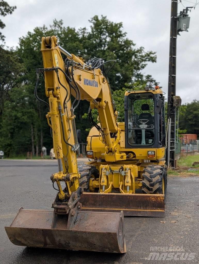Komatsu PW 98 MR-8 Bagri na kolesih