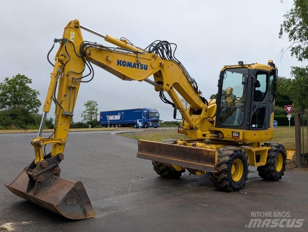 Komatsu PW 98 MR-8 Bagri na kolesih