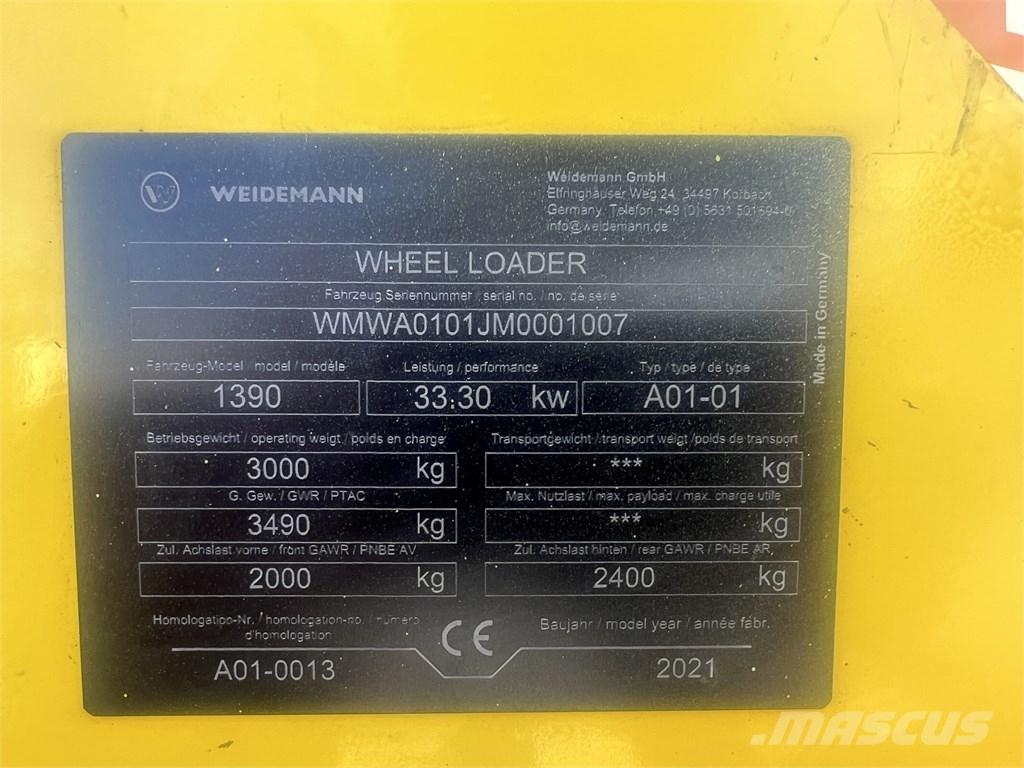 Weidemann 1390 Mini nakladalci