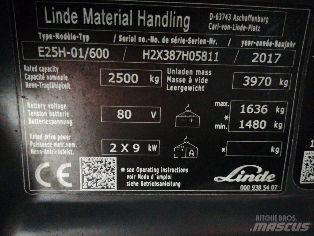 Linde E25H-01/600 Električni viličarji