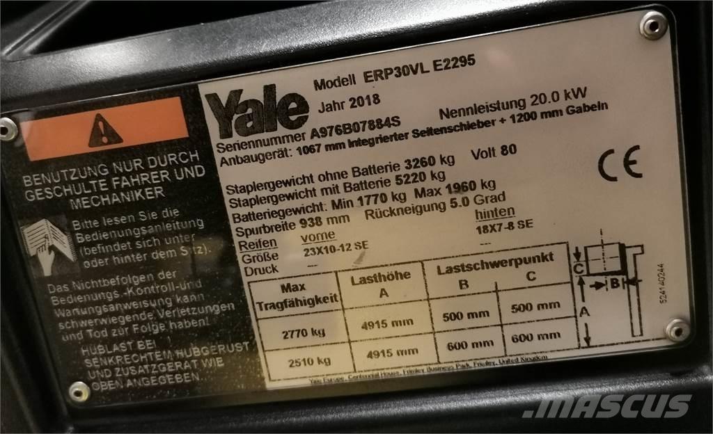 Yale ERP30VL Električni viličarji