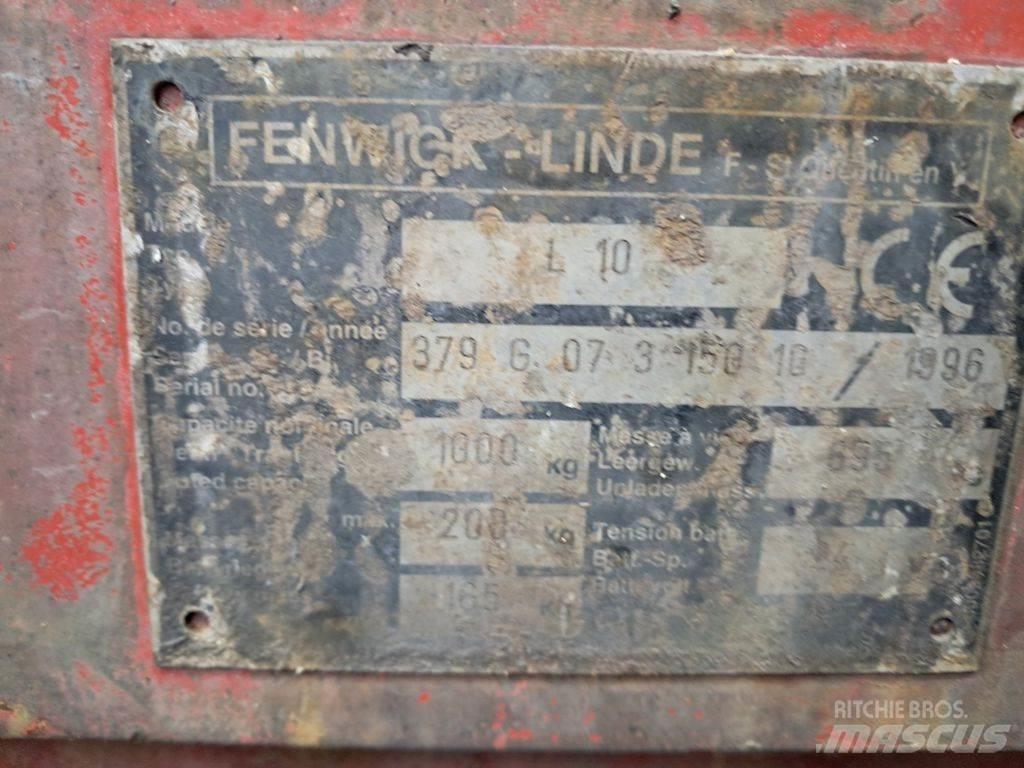 Linde L10 Ročni električni viličar