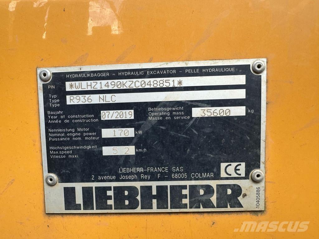 Liebherr R936 NLC Bagri goseničarji