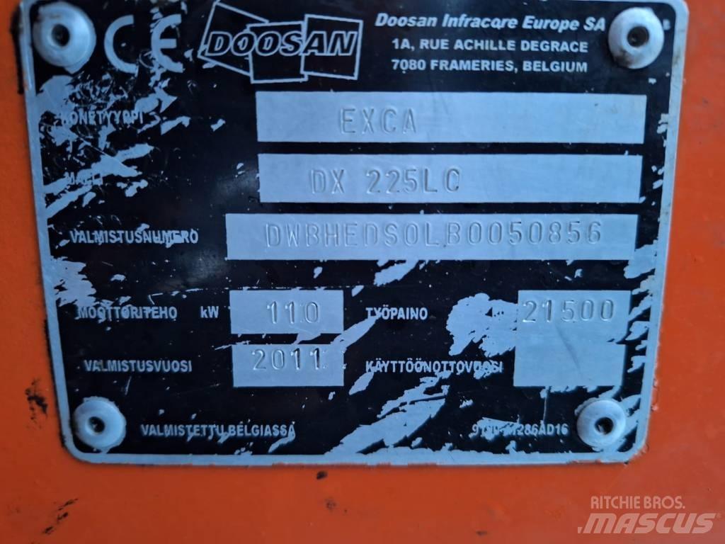Doosan DX 225 LC Bagri goseničarji