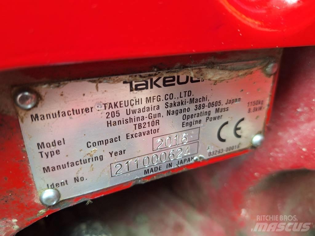 Takeuchi TB 210 R Mini bagri <7t