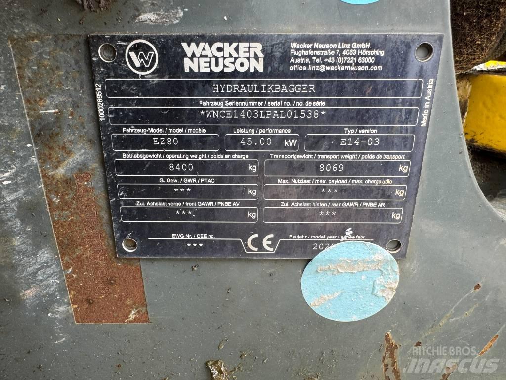 Wacker Neuson EZ80 Bagri goseničarji