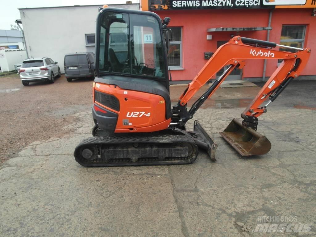 Kubota U 27-4 Mini bagri <7t