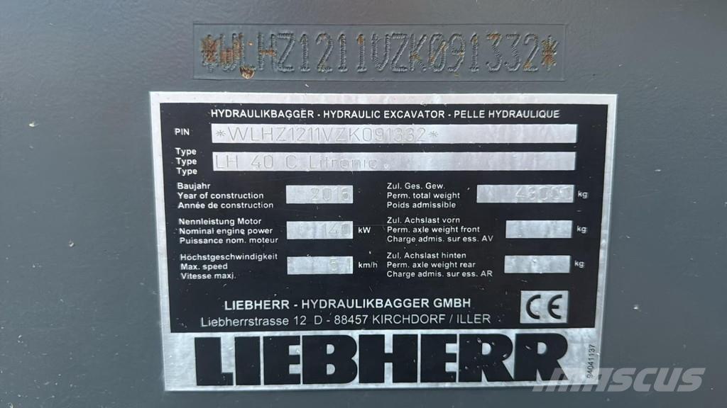 Liebherr LH 40C EW Bagri za prekladanje primarnih/sekundarnih surovin