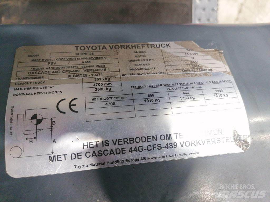 Toyota 8FBMT25 Električni viličarji