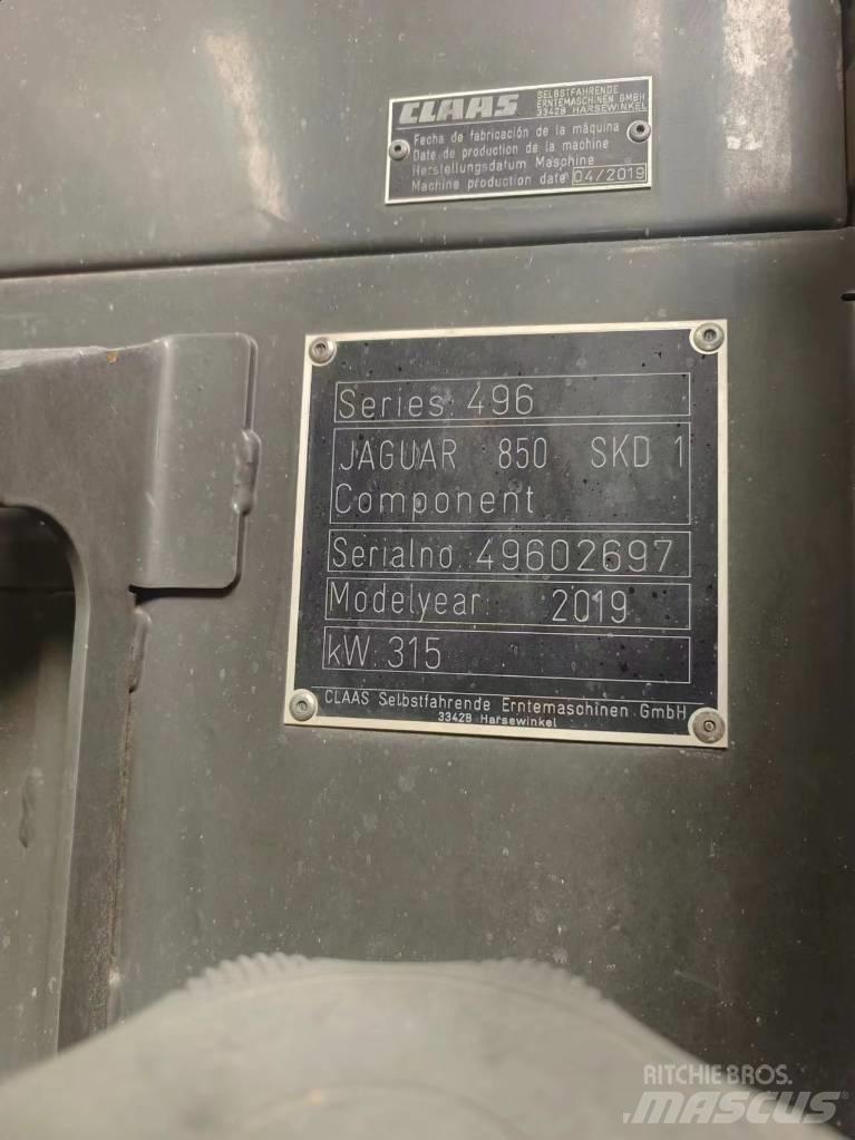 CLAAS Jaguar 850 Stroji za krmo na lastni pogon