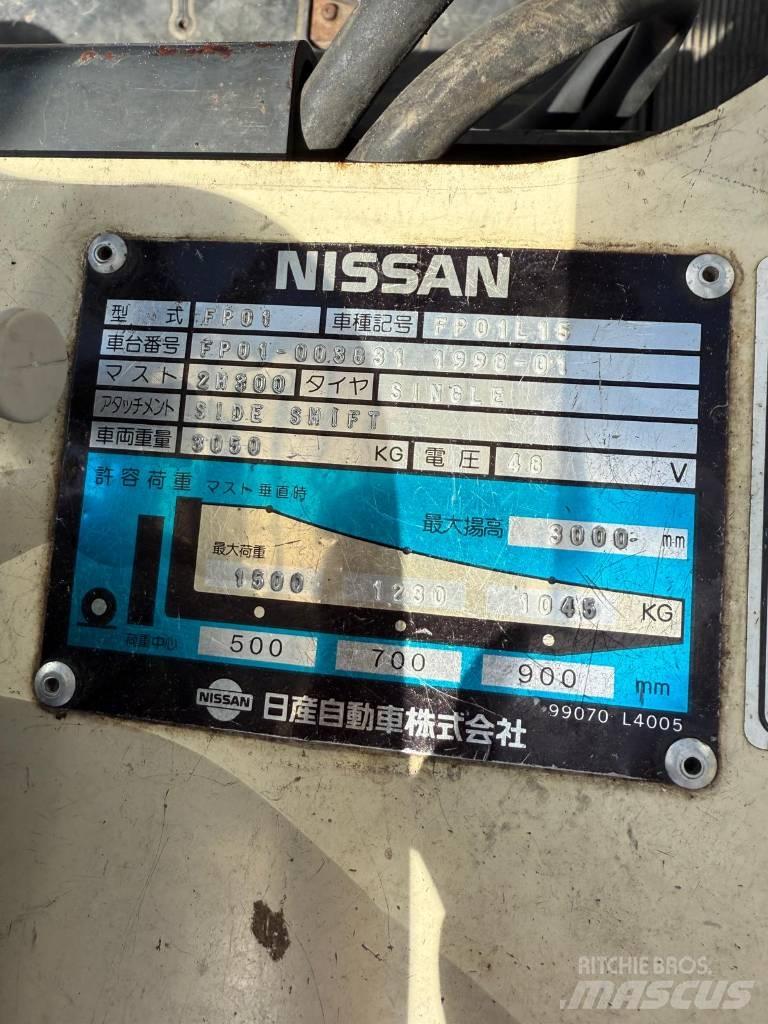 Nissan FP01 L 15 U Električni viličarji