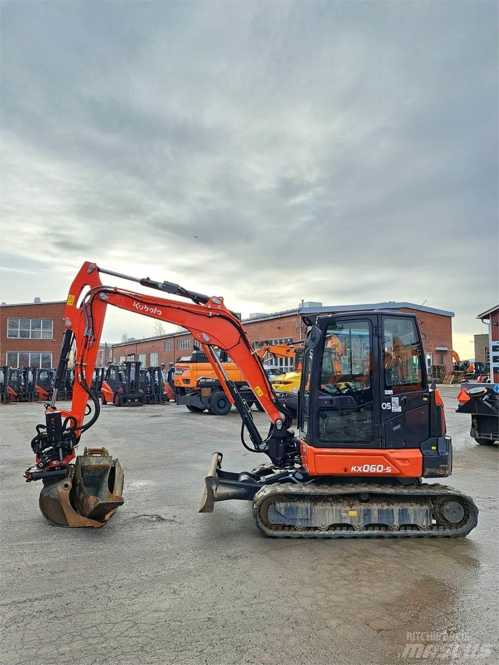 Kubota KX060-5 Mini bagri <7t