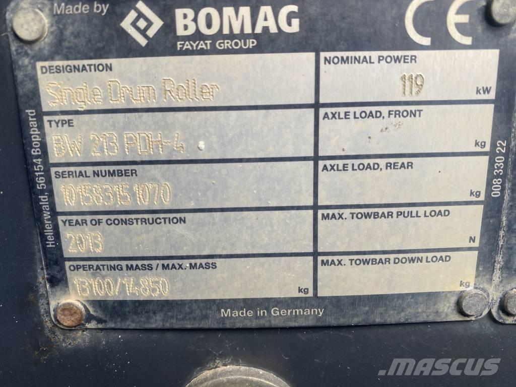 Bomag BW 213 P D H-4 Enojni valjarji