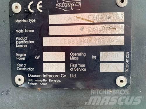 Doosan DX140LCR-5 Bagri goseničarji