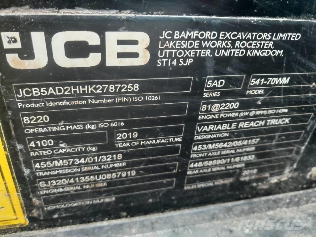 JCB 541-70 Kmetijski teleskopski nakladalci