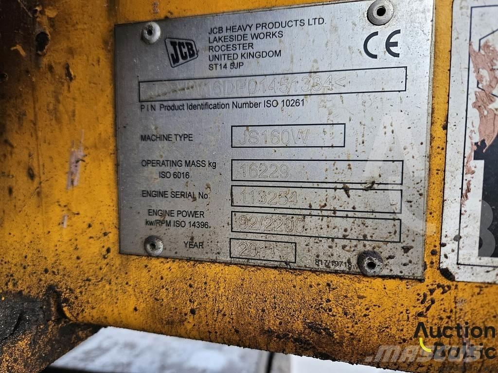JCB JS 160 W Bagri na kolesih