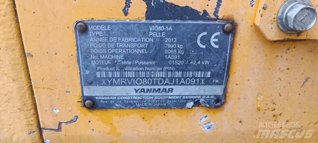 Yanmar Vio 80-1A Midi bagri 7t – 12t