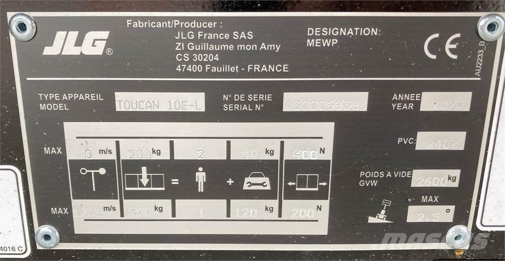 JLG Toucan 10E-L Druga dvigala in dvižne ploščadi