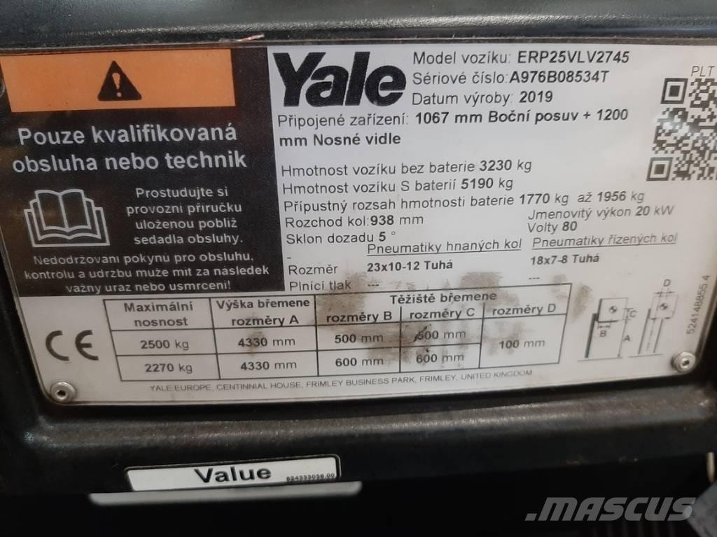 Yale ERP 25 VL Električni viličarji
