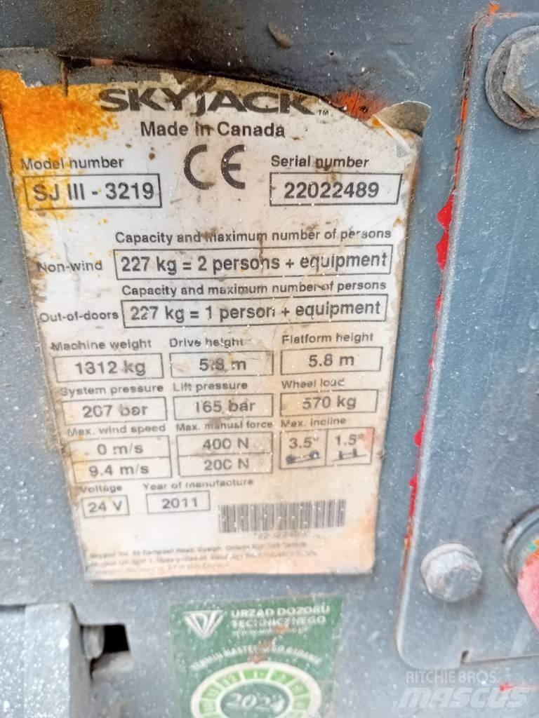 SkyJack 3219 SJ Škarjaste dvižne ploščadi