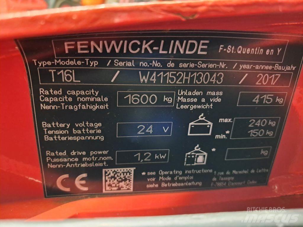 Linde T16L Električni nizko dvižni viličar