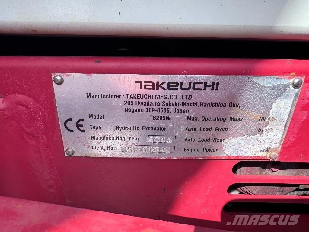 Takeuchi TB 295 W Bagri na kolesih
